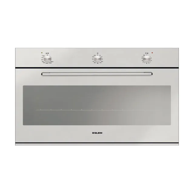 GF9G21IXN FOUR GLEM INOX 90CM GAZ GAZ 95L 5FCT TOURNEBROCHE - 0