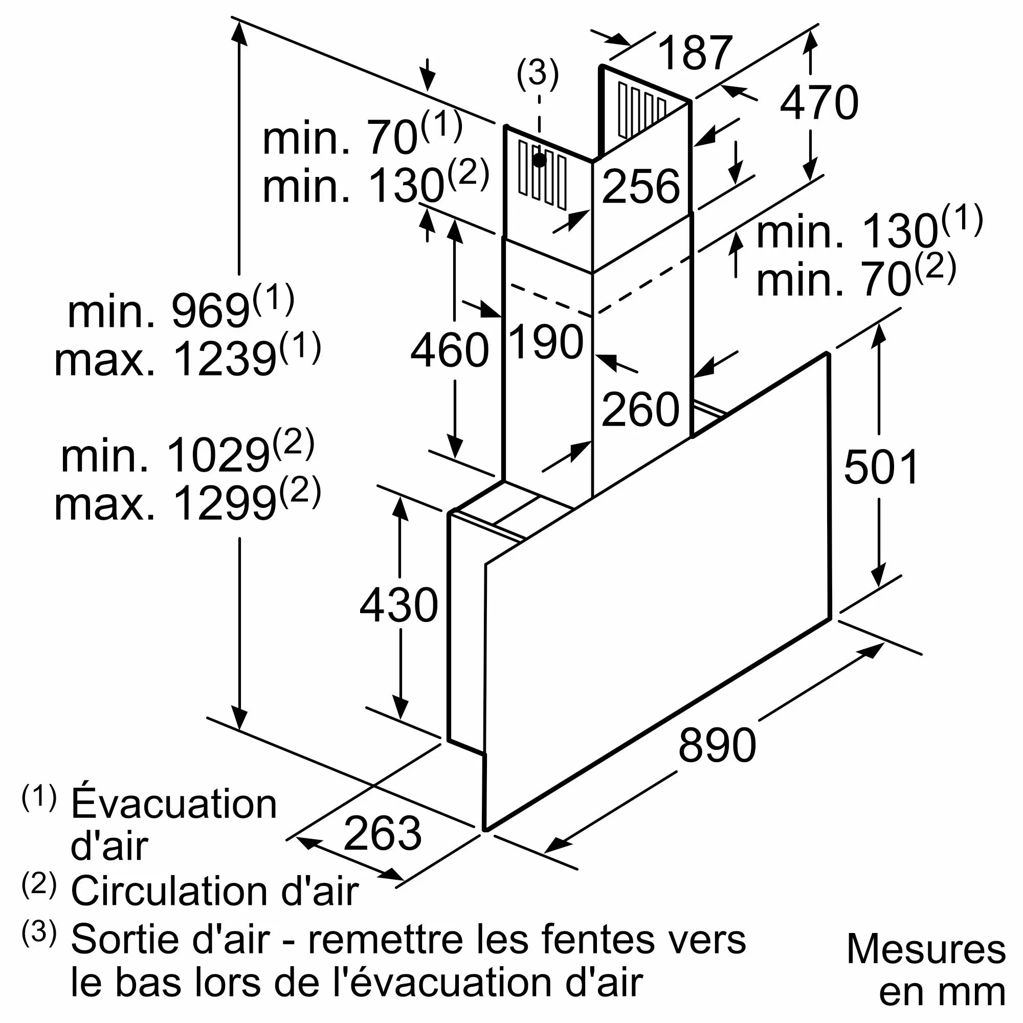 LC97FQP60 HOTTE SIEMENS 90CM NOIR AVEC FINITTION EN VERRE - 8