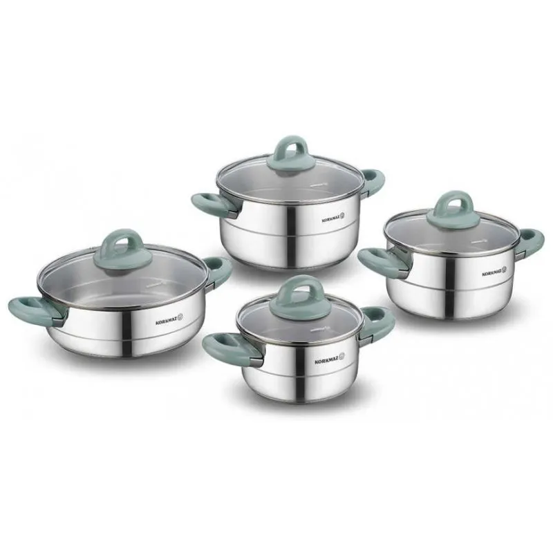 A1087-1 SERIE DE CASSEROL KORKMAZ HERA 8 PIECES A1087-1 - 0