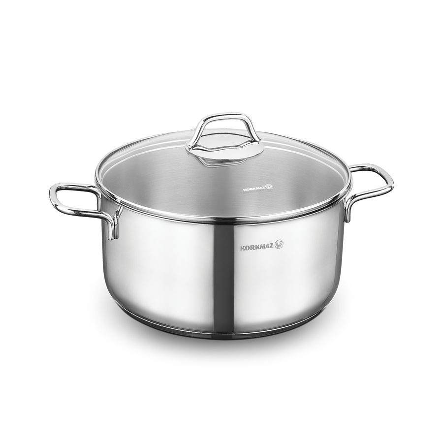 A1657 MARMITE KORKMAZ PERLA 24*12CM / 5.5L INOX A1657 - 0