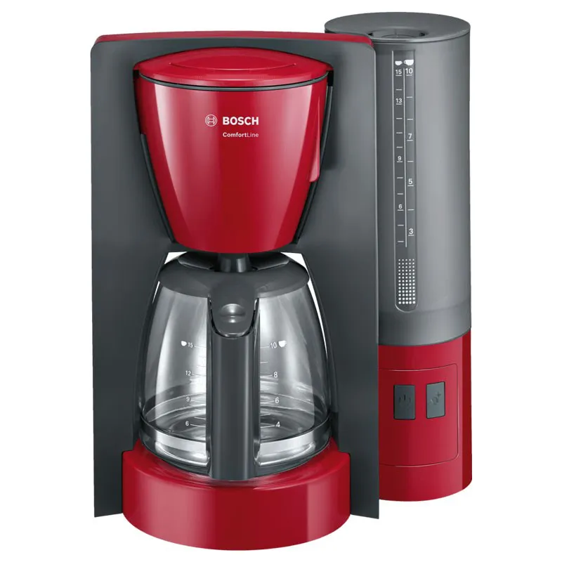 TKA6A044 CAFETIERE BOSCH 1200W 10/12 TASSES ROUGE/GRIS - 0