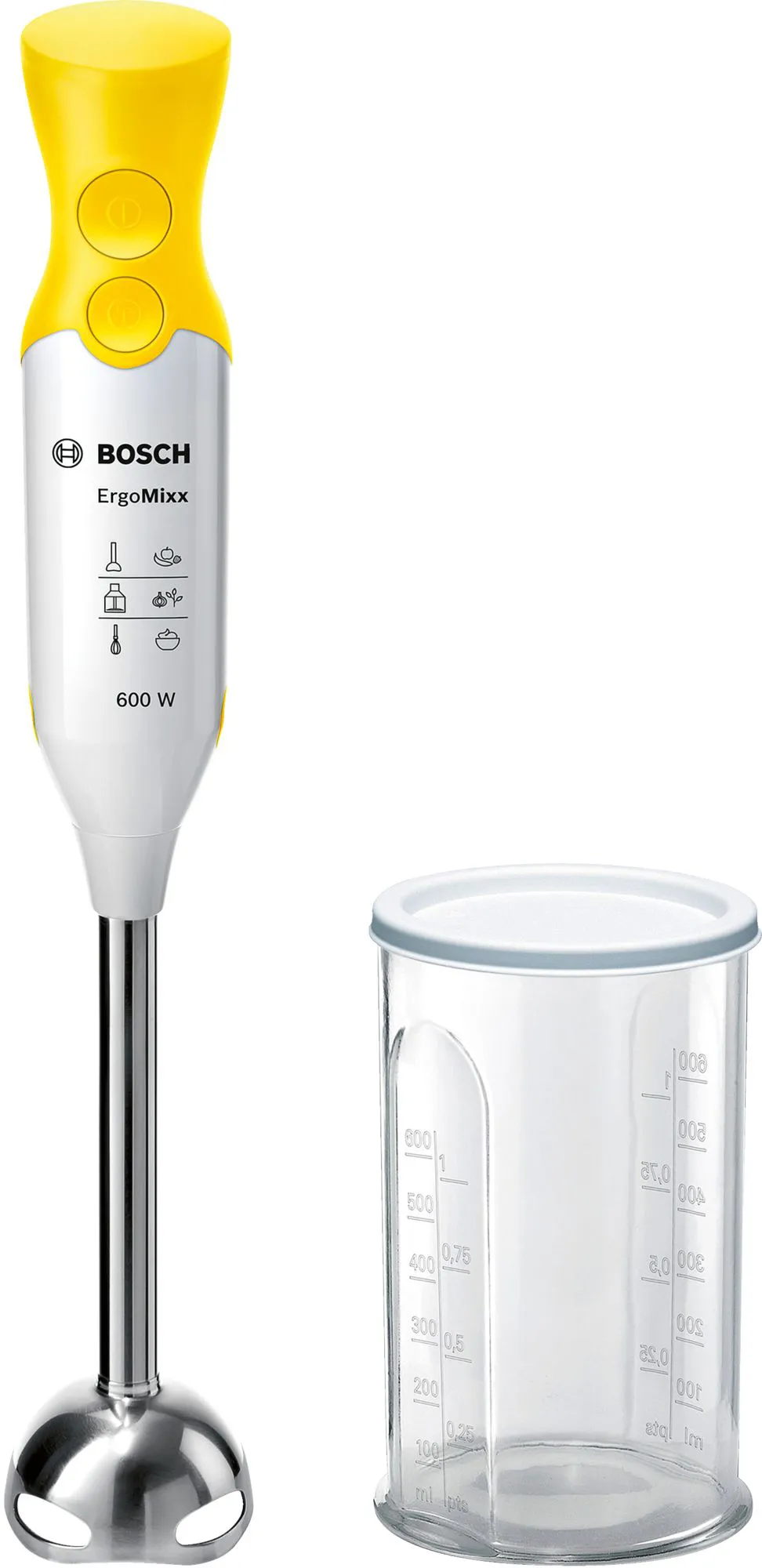 MSM66110Y MIXEUR A BRAS BOSCH 600W BLANC/JAUNE MSM66110Y - 0