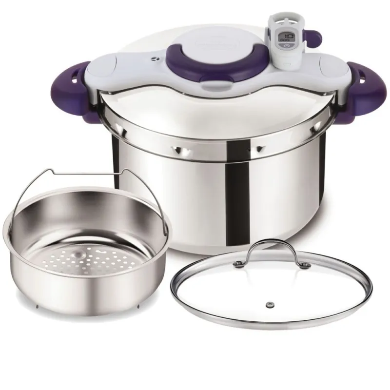 P4620703 Cocotte SEB Clipso Minuit Perfect 6L Inox/Violet - 0