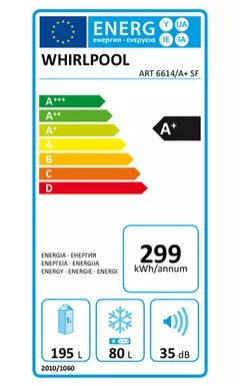 ART6614/A+SF REFRIGERATEUR WHIRLPOOL  encastrable ART6614 A SF - 2