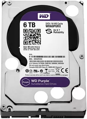 PURPLE-6TB HDD 6TB WD PURPLE 3.5 V.SURV PURPLE-6TB - 0