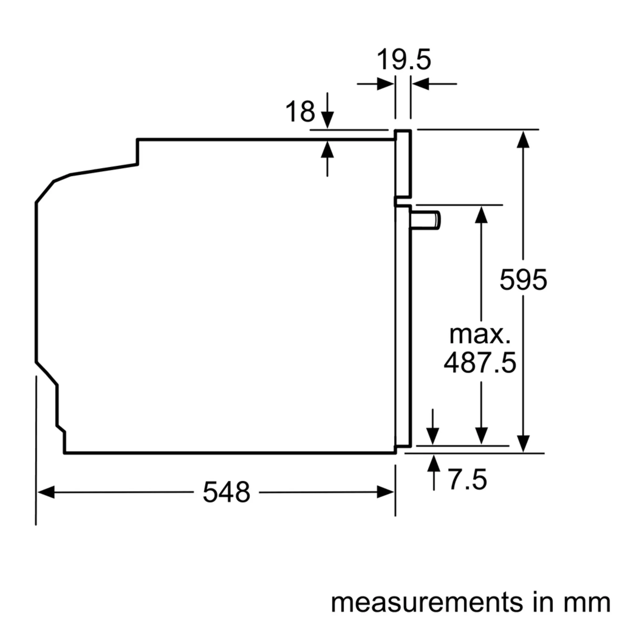 HBG655NB1 FOUR BOSCH ENC SERIE 8 ELEC 60 CM VENTILLE 71LT - 6