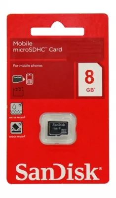 SD-C-8GB CARTE MEMOIRE SANDISK 8GB MICRO SD - 0