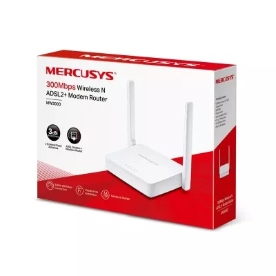 MW300D Modem routeur 300Mbps ADSL2+ - Mercusys MW300D - 0