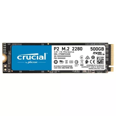 CT500P2SSD8 SSD Crucial P2 - 500 Go M.2 PCIe NVMe - 3