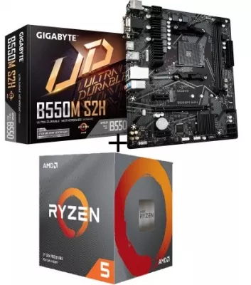 619_Pack Pack carte mère B550M S2H + Processeur Ryzen 5 - 0