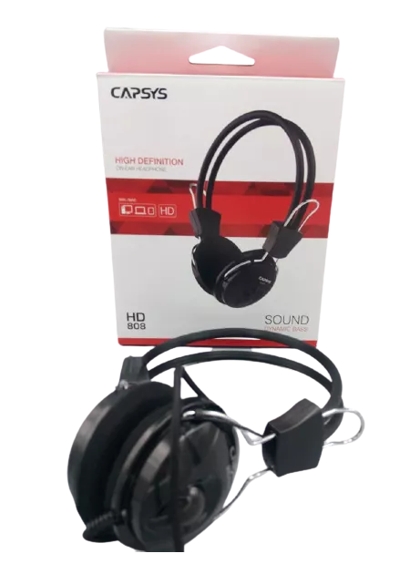 CAPSYS-808 Casque CAPSYS avec Microphone Pour PC - 808 - NOIR - 1