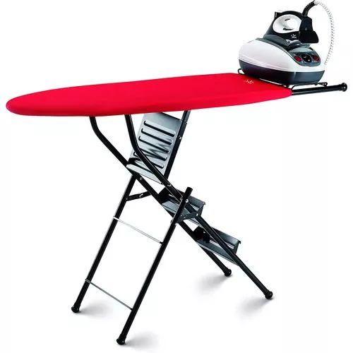 848SR TABLE A REPASSER JATA ESCABEAU METAL NOIR HOUSSE - 0