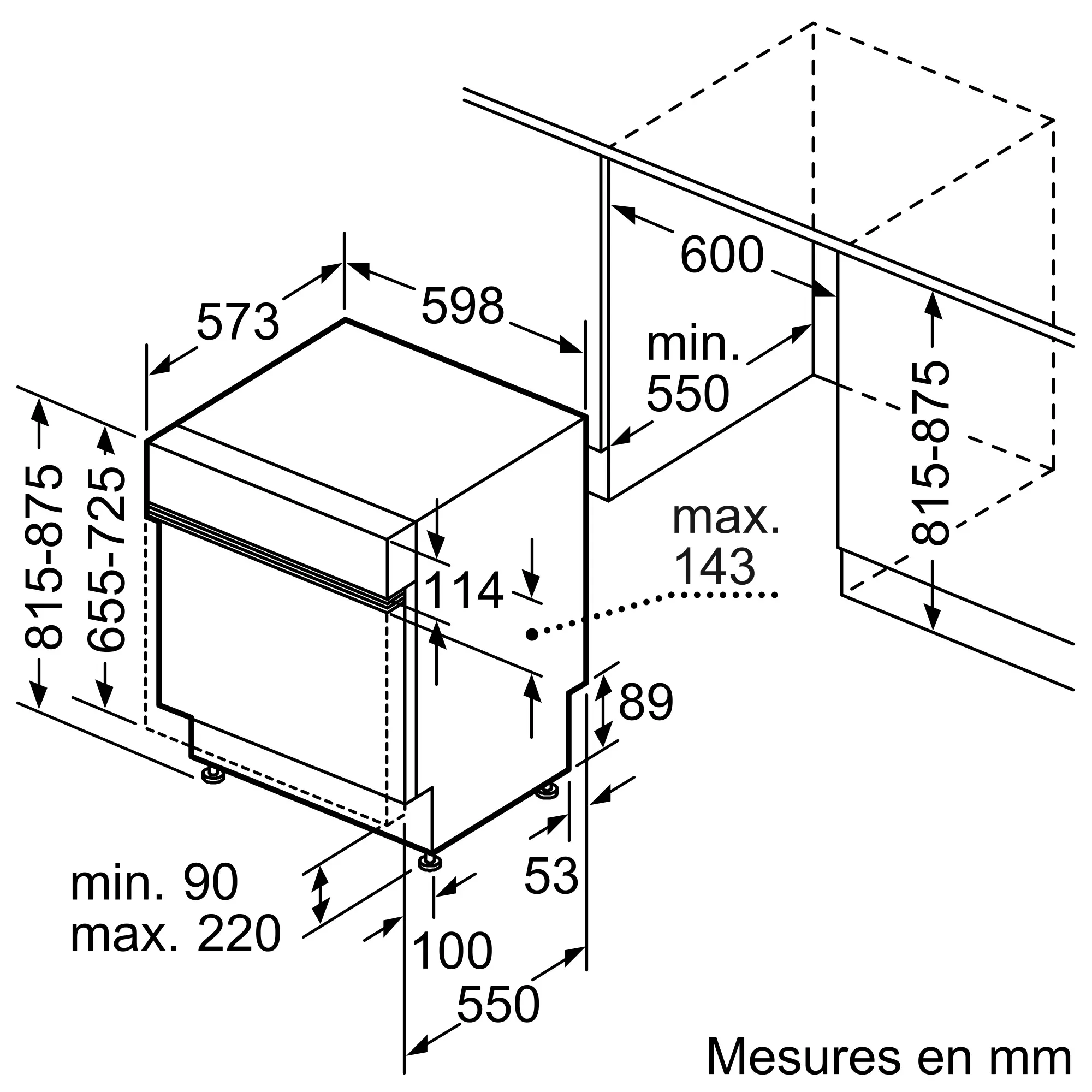 SN536S01AE Lave-vaisselle SIENMENS Semi-intégrable 12C iQ300 - 6