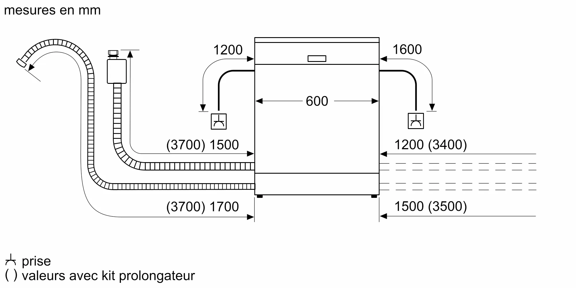 SN536S01AE Lave-vaisselle SIENMENS Semi-intégrable 12C iQ300 - 7