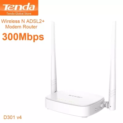 Tenda-D301-V4 Modem Tenda D301 V4 300Mbps ADSL2+ - 0