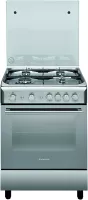 CUISINIERE ARISTON INOX 60CM FONTE GAZ/GAZ 4 FEUX