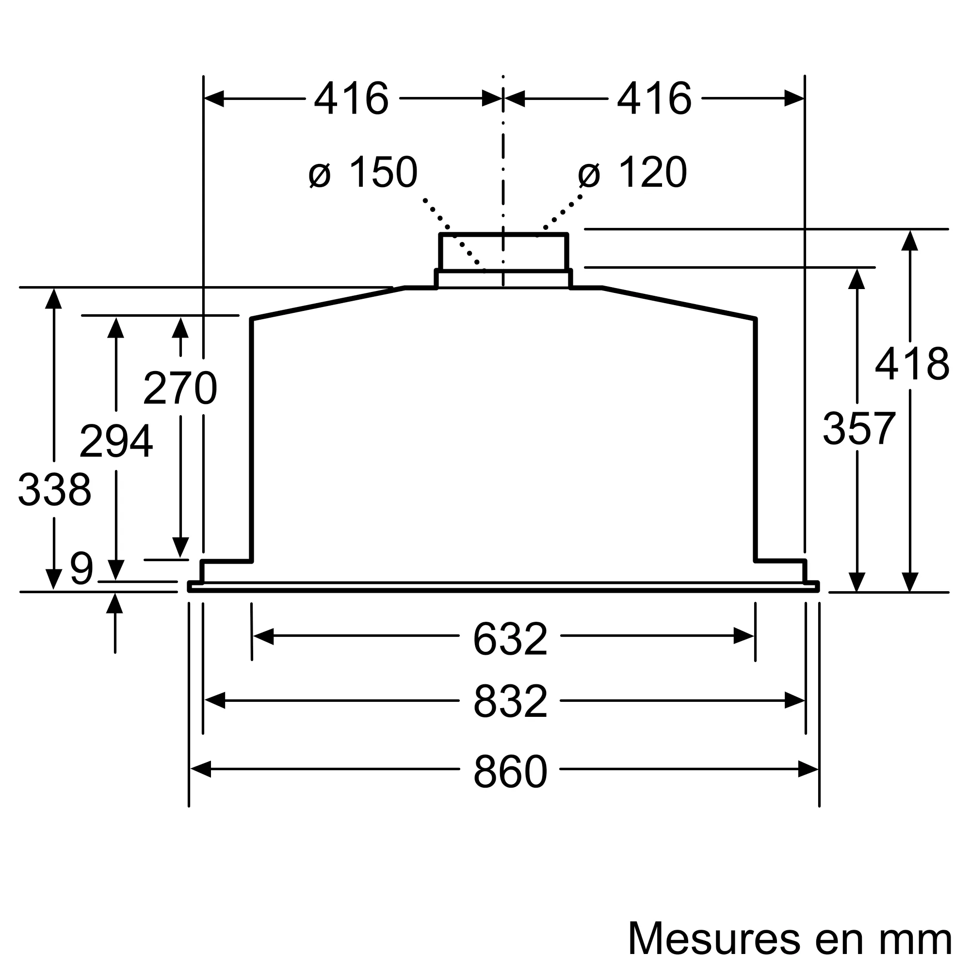 LB88574 Groupe filtrant SIEMENS IQ500 Hotte 86cm inox - 9