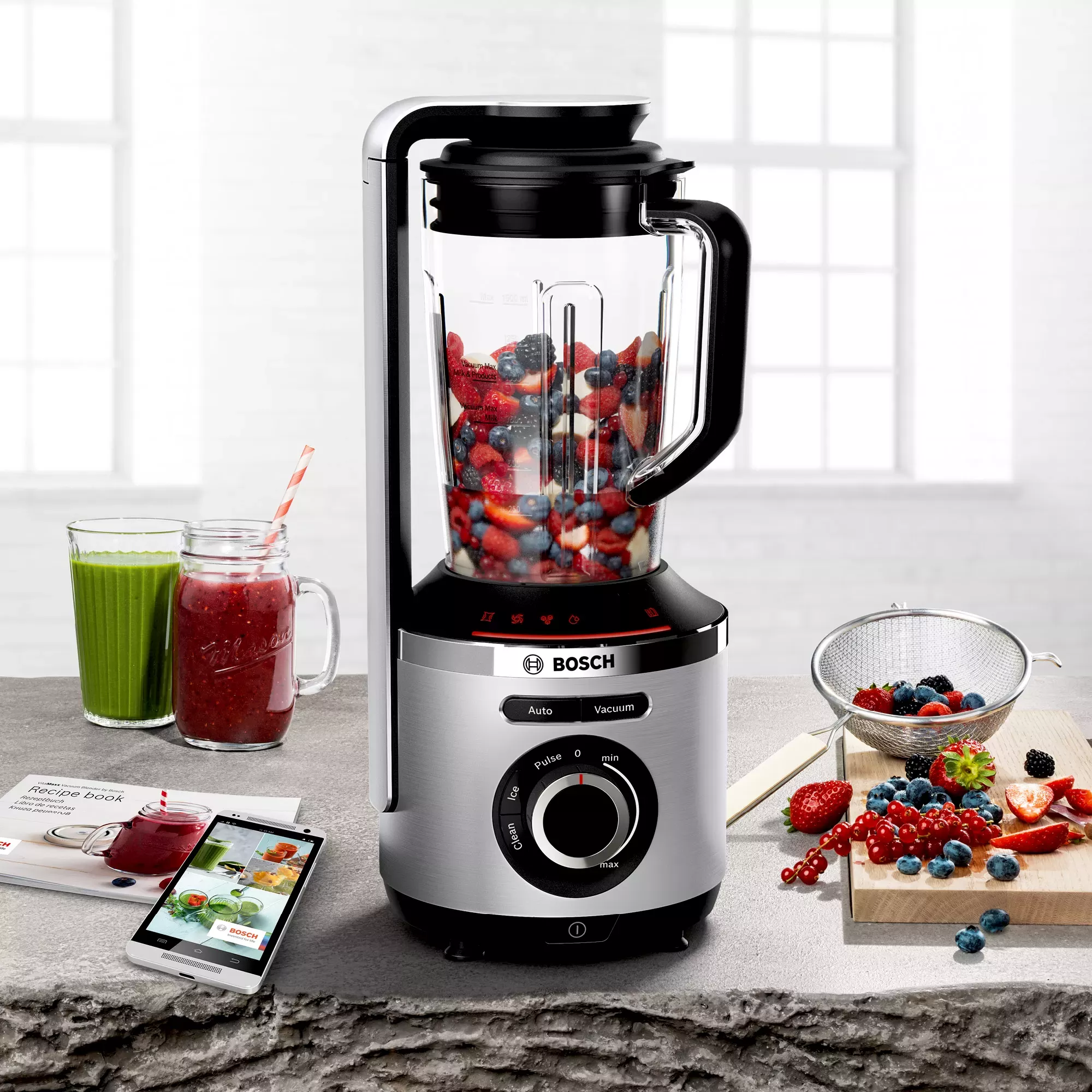 MMBV625M BLENDER BOSCH EN VERRE 1.5L 1000W GOURDE 0.5L - 5