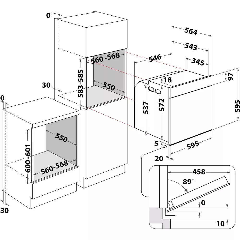 FI5851CIX/A FOUR ARISTON ENC ELEC INOX CATALYSE VENT AFF 71L - 1