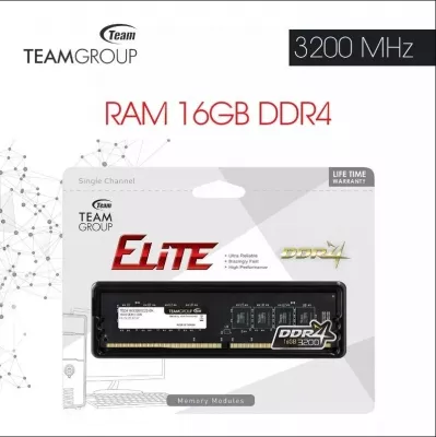 R-TG-16 ram DDR4 TEAMGROUP ELITE 16GO 3200MHZ XMP 2.0 - 0