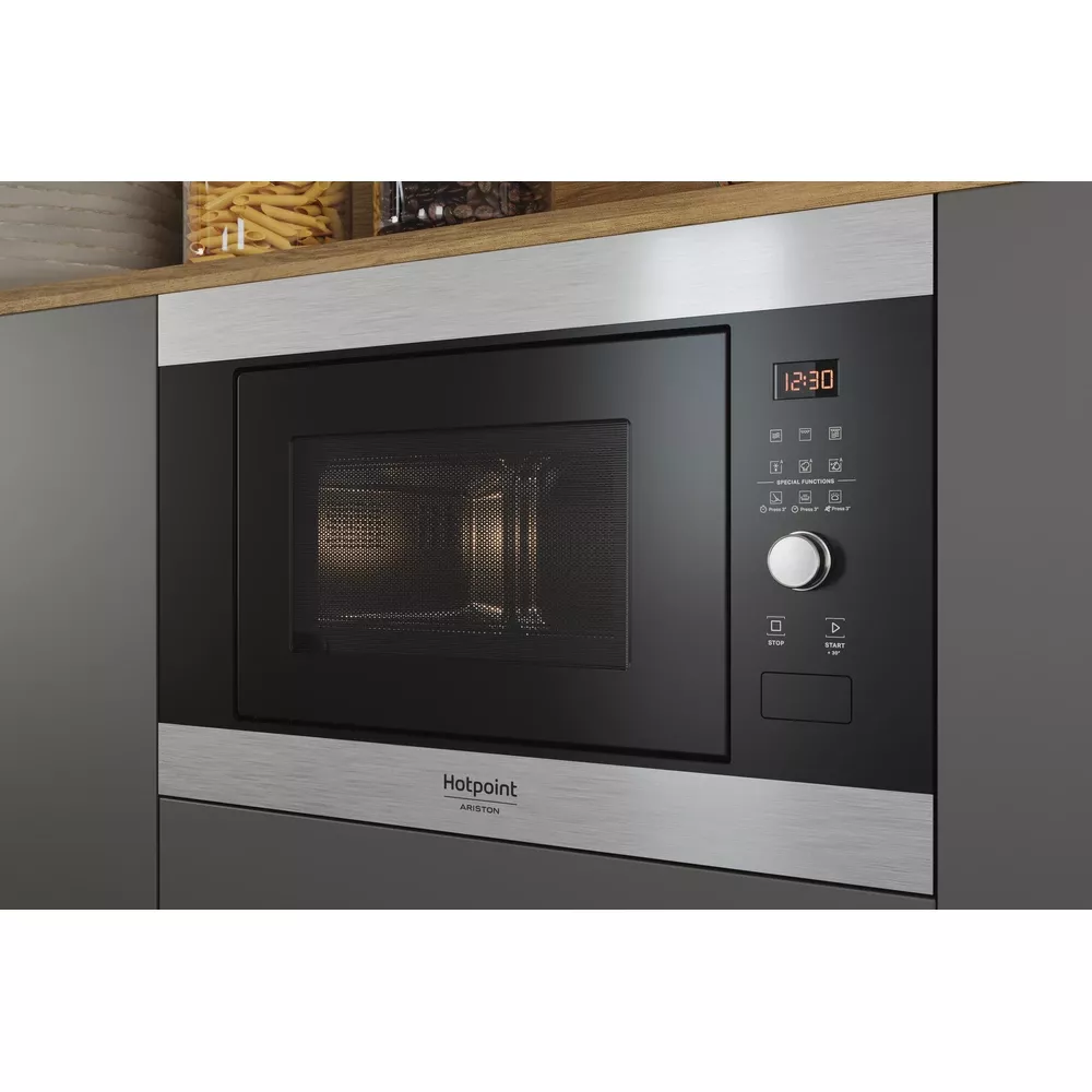 MF25G IX A MICRO-ONDES ENCASTRABLE HOTPOINT 25 L INOX GRILLE - 4