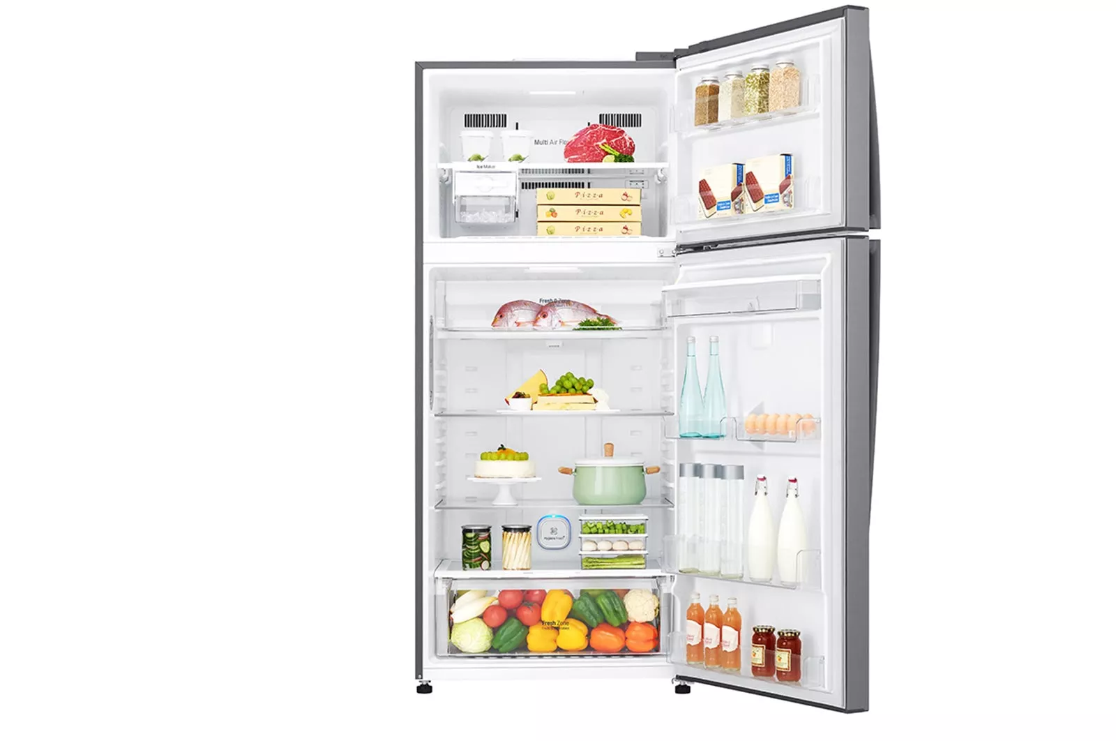 GN-F72HLHL REFRIGERATEUR LG 700 L INOX AVEC DISTRIBUTEUR - 1