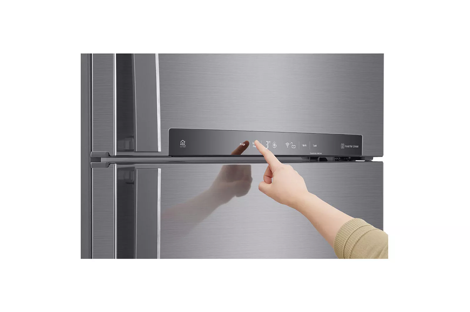 GN-F72HLHL REFRIGERATEUR LG 700 L INOX AVEC DISTRIBUTEUR - 3