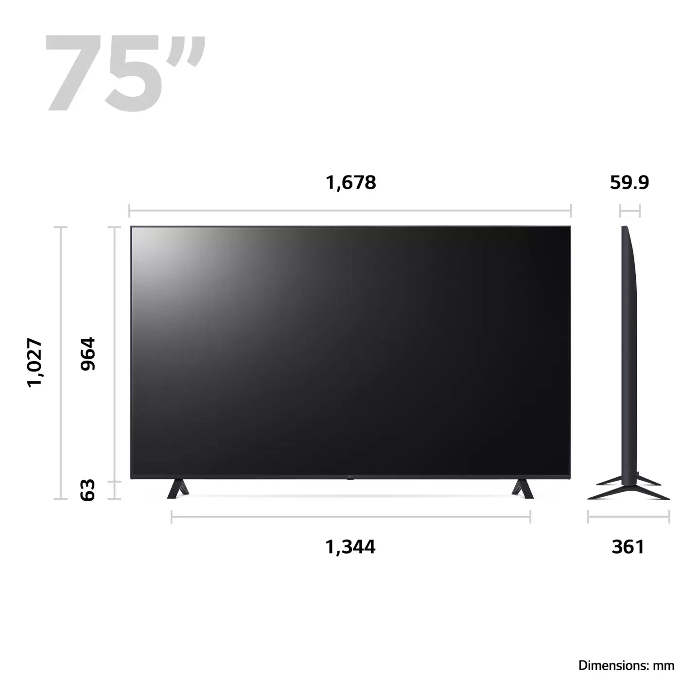 75UR80006LJ TELEVISEUR LG 75 Smart tv UHD 4K HDR10 A5 GEN6 - 8