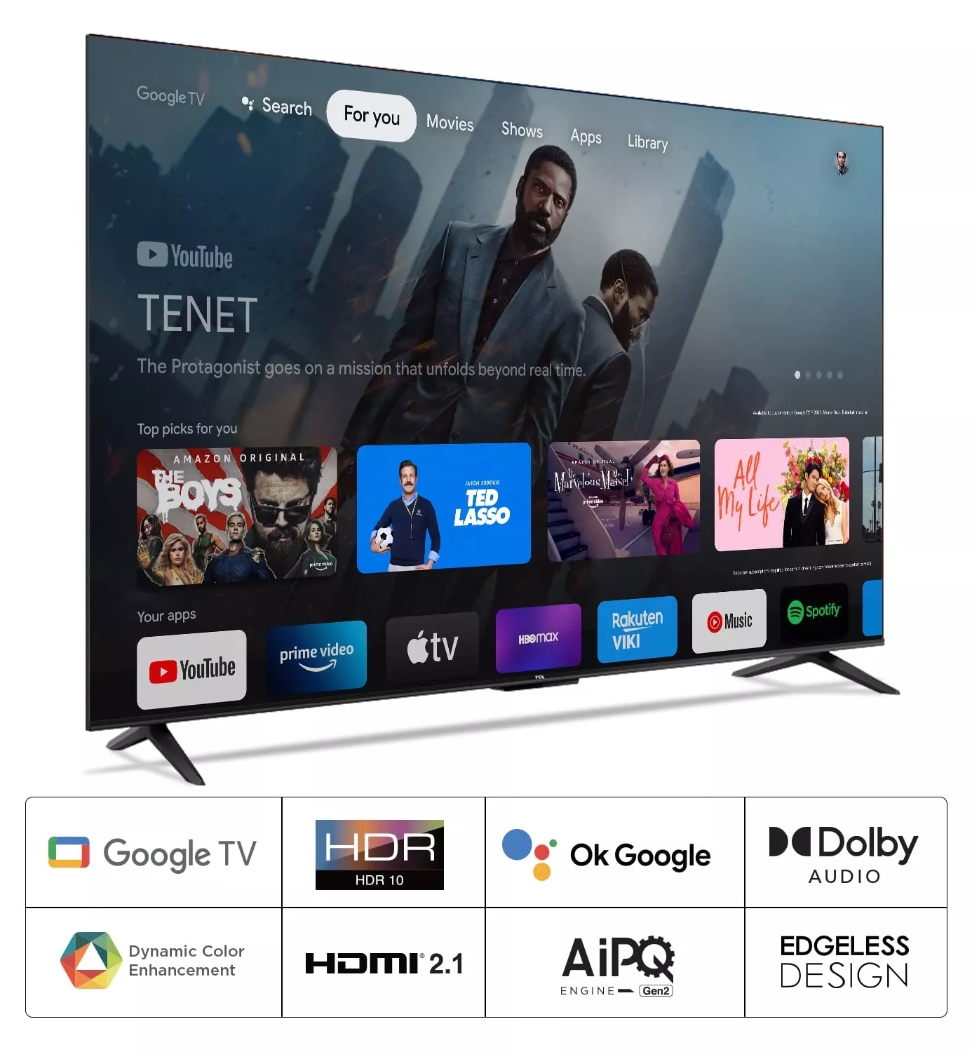 50P635 TELEVISEUR TCL 50 UHD 4 K SMART -50P635 - 8