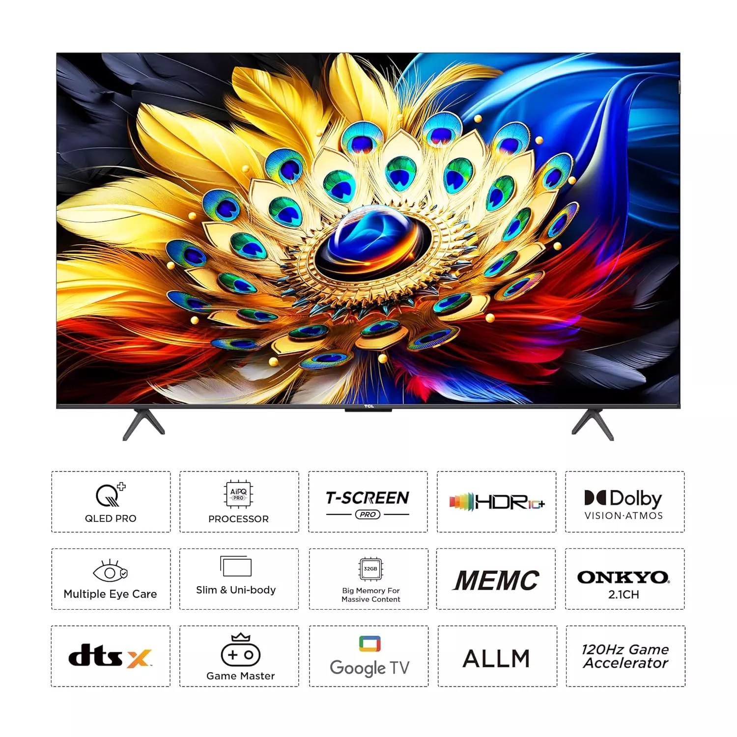 65C655 TELEVISEUR TCL QLED 65 4K 120HZ SMART NEW 2024 - 2