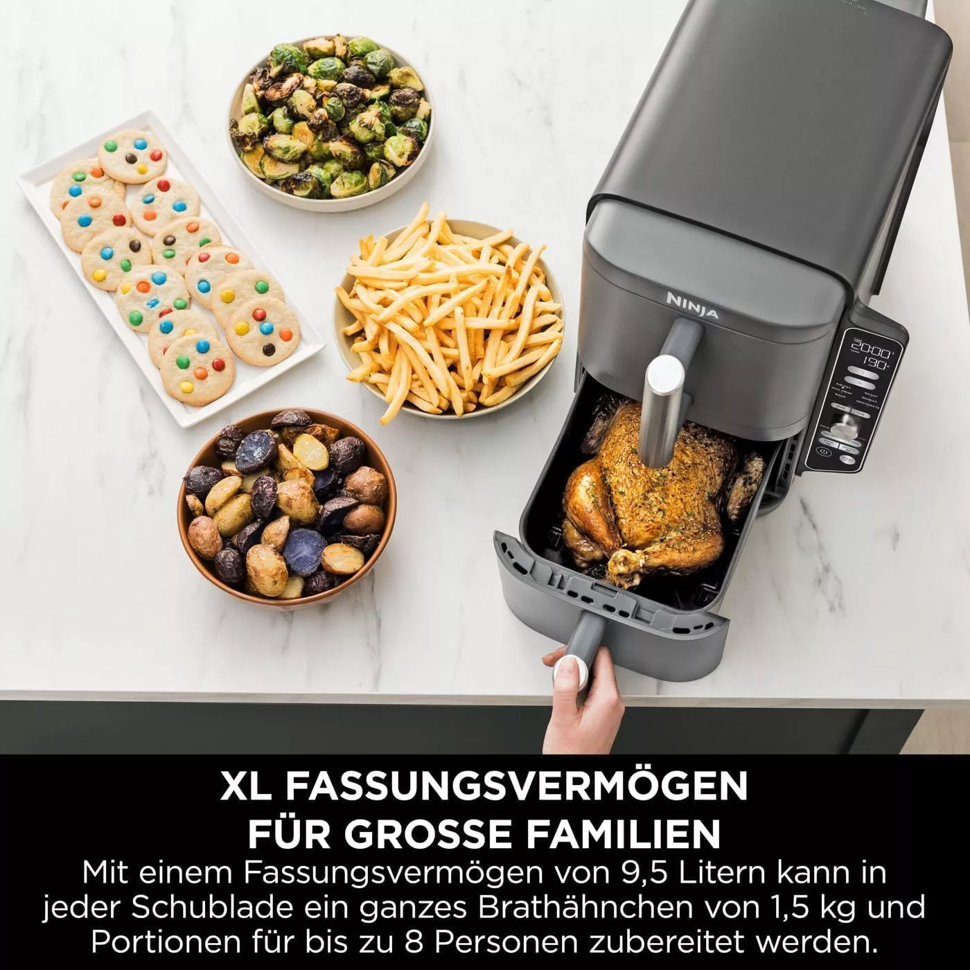 SL400EU Airfryer Ninja Double Stack XL 9,5 L sans huile - 16