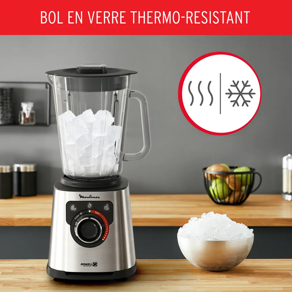 LM871D10 blender moulinex 1200W 15 vitesses PERFECT MIX 2L - 6