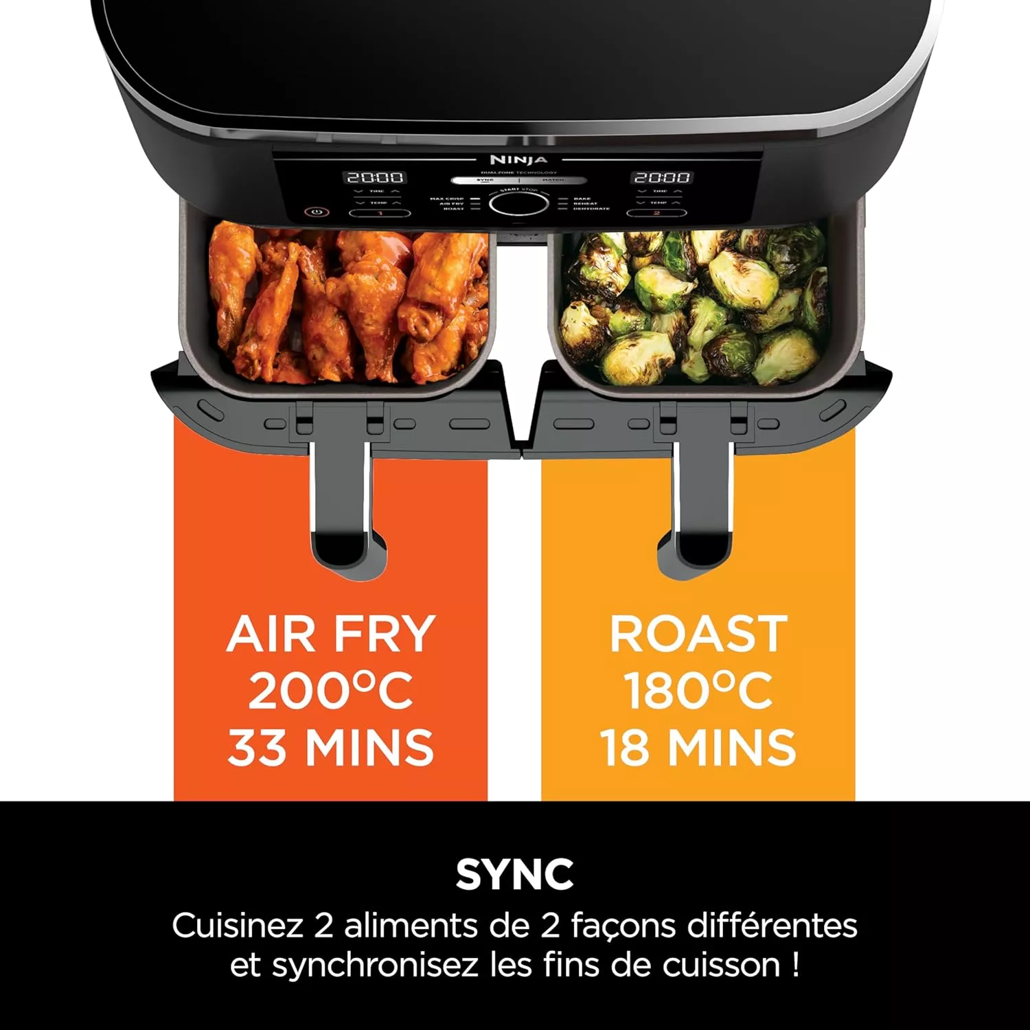 AF400EU FRITEUR AIR FRYER NINJA Dual Zone 9.5 L - 7