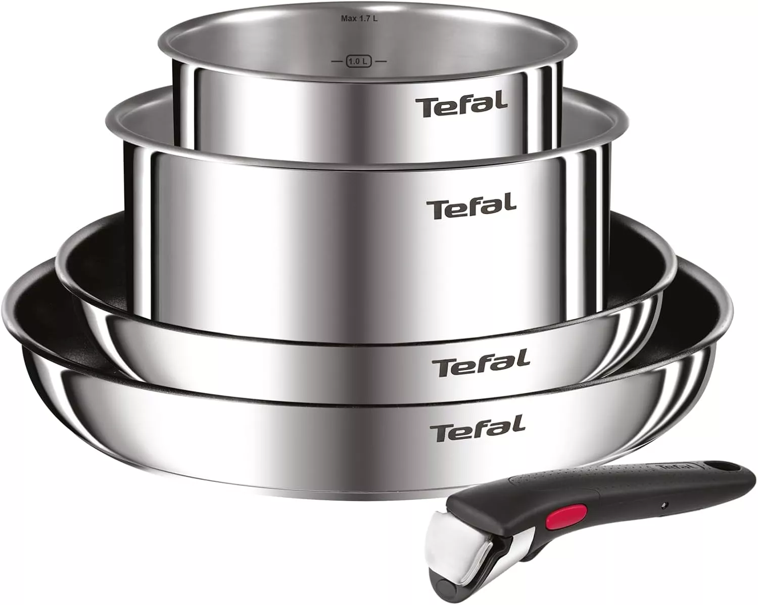 L897S504 SET DE POELE ET CASSEROLES TEFAL INGENIO INOX - 0