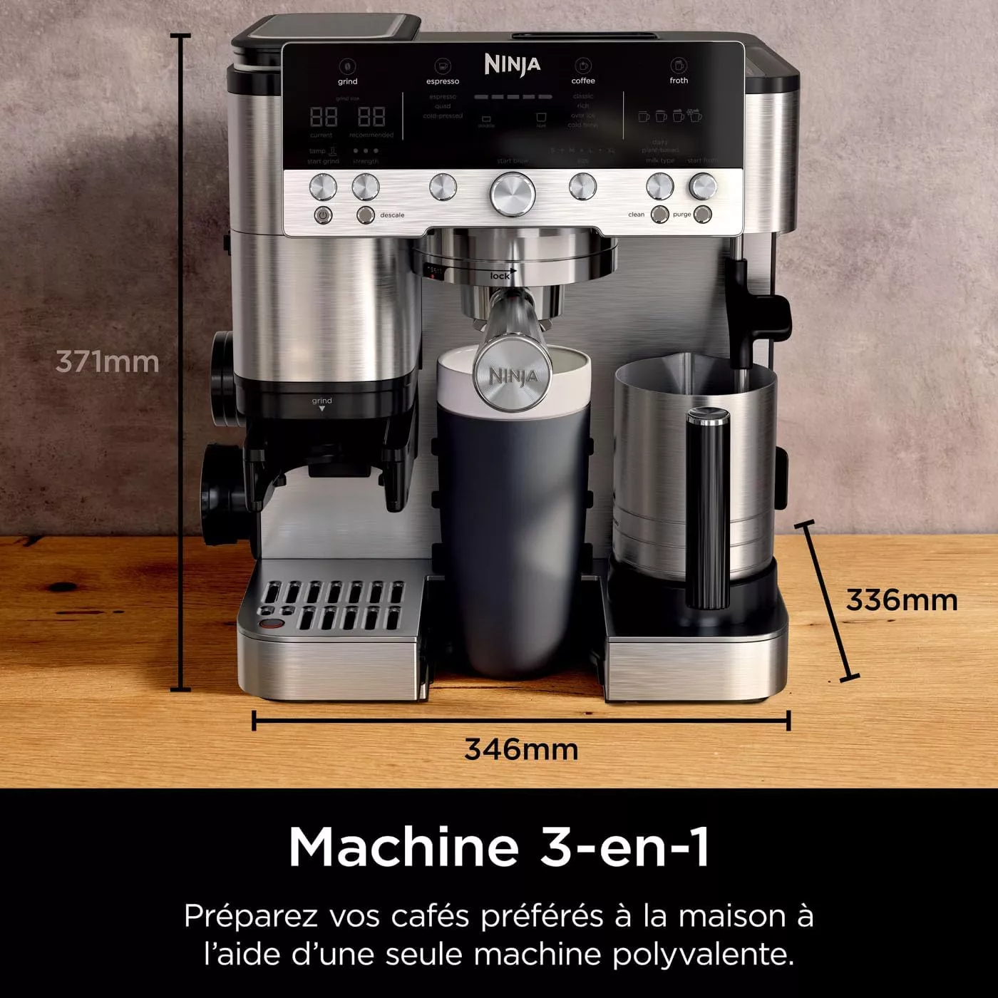 ES601EU MACHINE A CAFE NINJA A GRAIN Luxe Premier 3-en-1 - 6