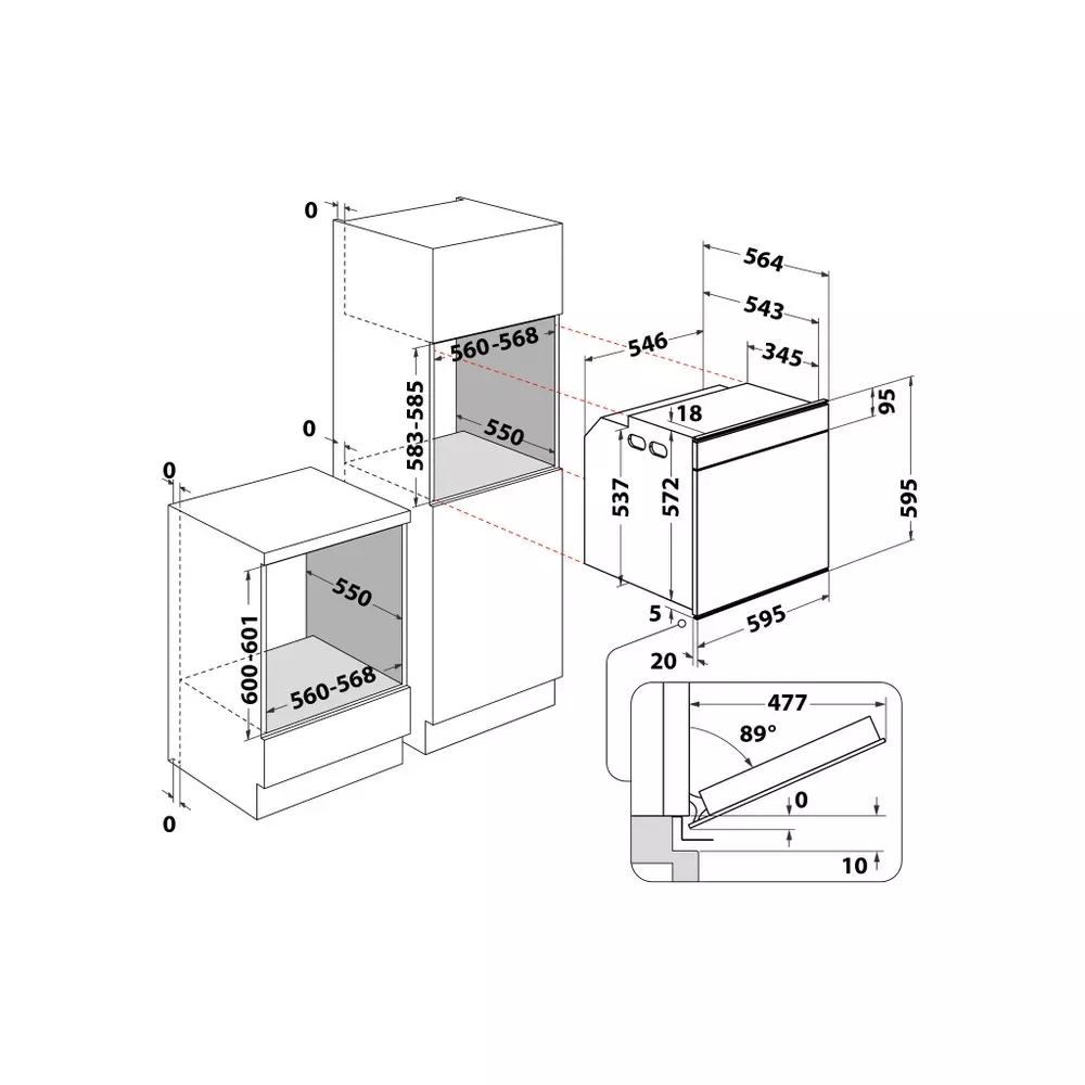 AKZM8660IX four whirpool pyrolyse 73l  6éme sense - 3