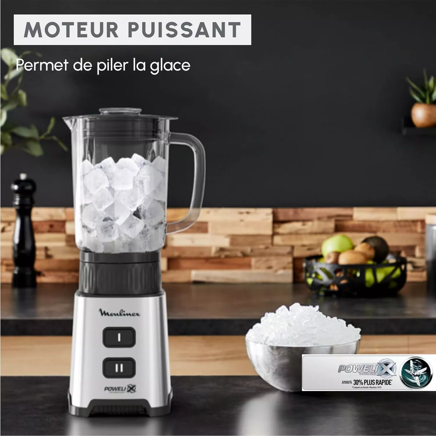 LM17GD10 Moulinex Blender En Verre Et Gourde 2EN1 400W 1L - 4