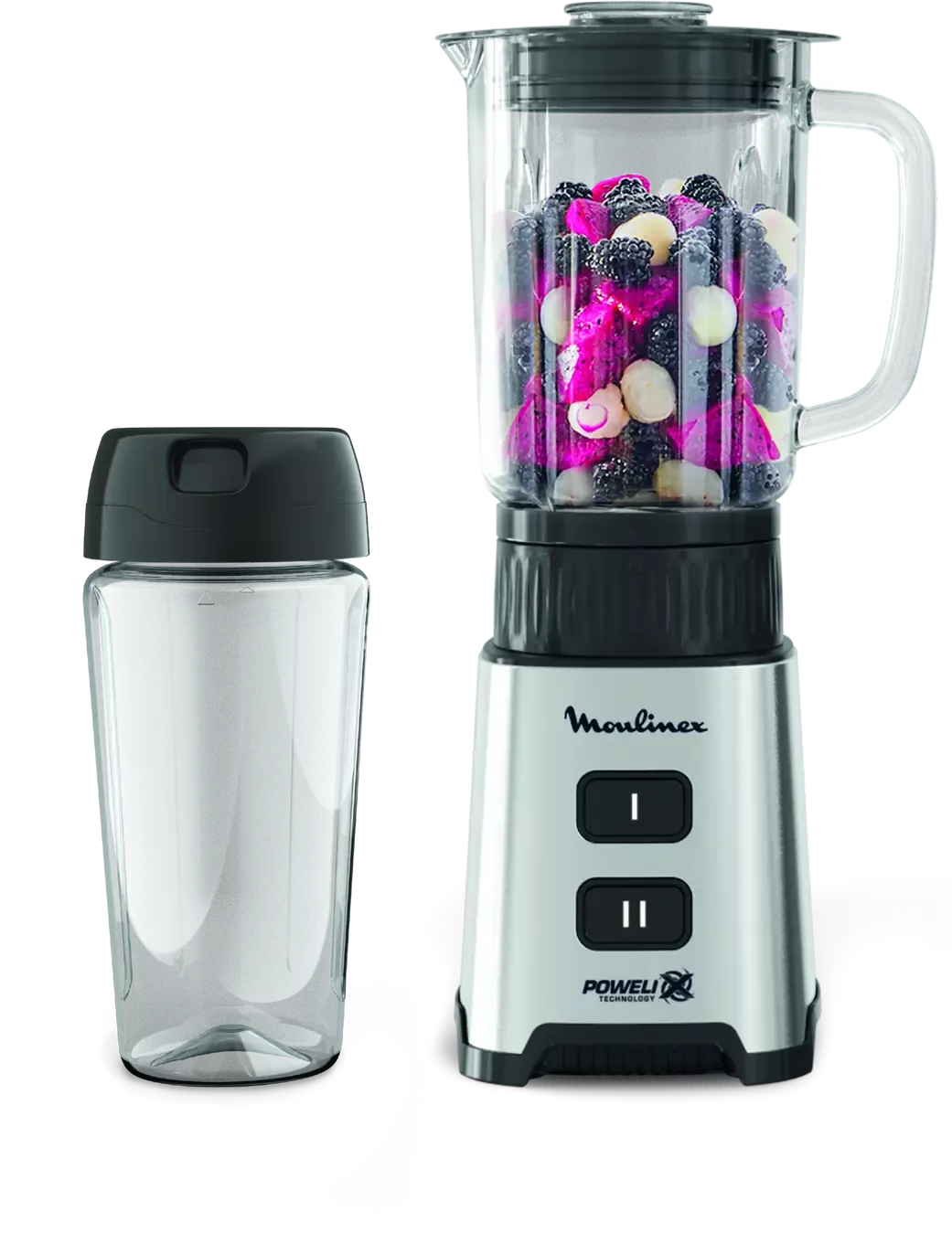 LM17GD10 Moulinex Blender En Verre Et Gourde 2EN1 400W 1L - 1