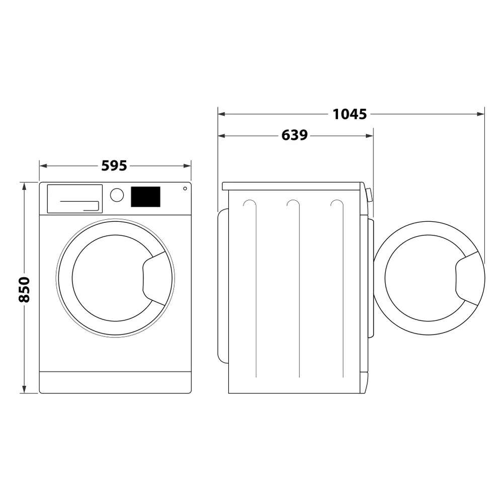 NLLCD1165 SC AS MACHINE A LAVE ARISTON 11KG 1600Tr Inverter Inox - 1