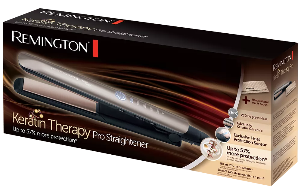 S8590 Lisseur Remington FRIZZ 230°C KERATIN THERAPY - 3