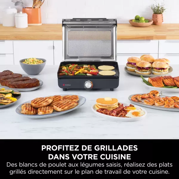 GR101EU GRILLE NINJA ELECTRIQUE plancha avec plaque grill - 6