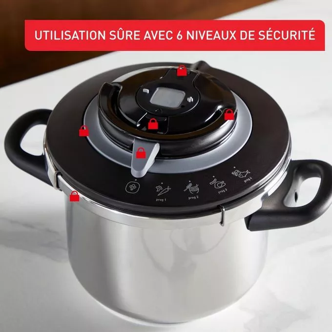 P4550600 Cocotte Autocuiseur Seb Clipso+ CHEF 4,5L Inox - 5