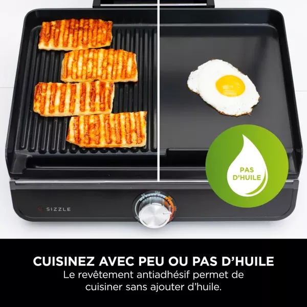 GR101EU GRILLE NINJA ELECTRIQUE plancha avec plaque grill - 9