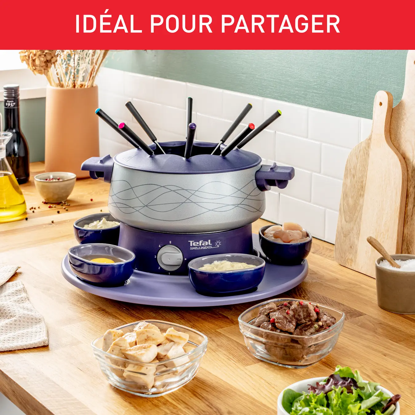 EF351412 Fondue TEFAL SIMPLY IVENTS 800W Avec 5 Ramequins - 5