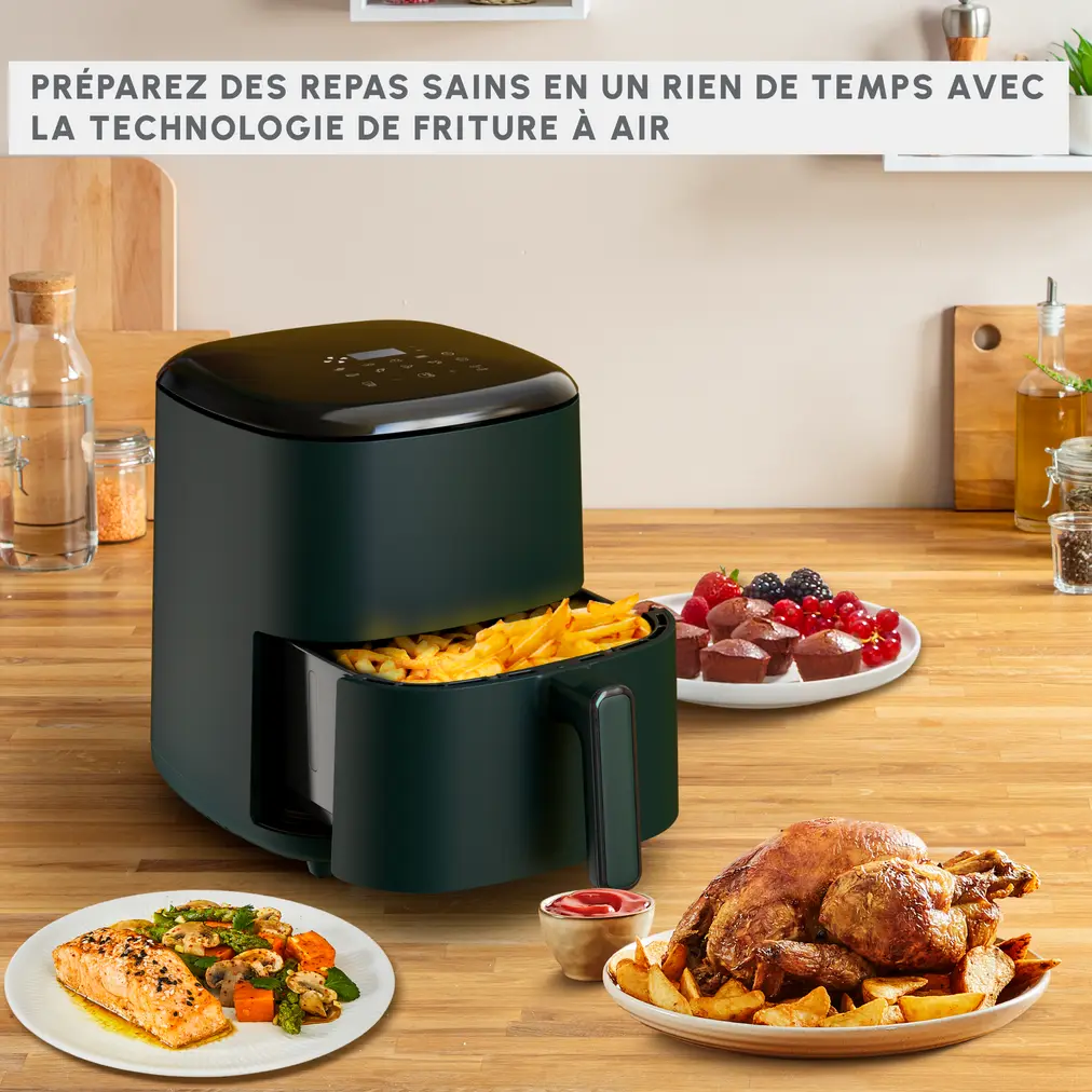 EZ245320 FRITEUSE Sans Huile 5L moulinex EASY FRY MAX 10Prg - 3