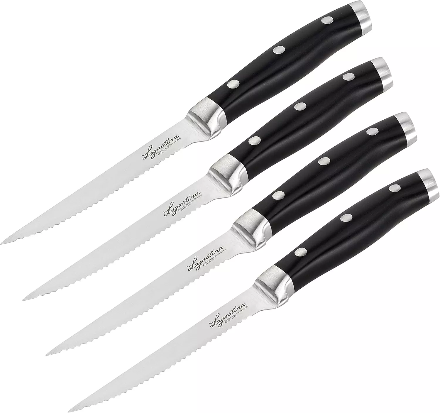 K049S414 Set de 4 couteaux à steak Lagostina en Inox - 0