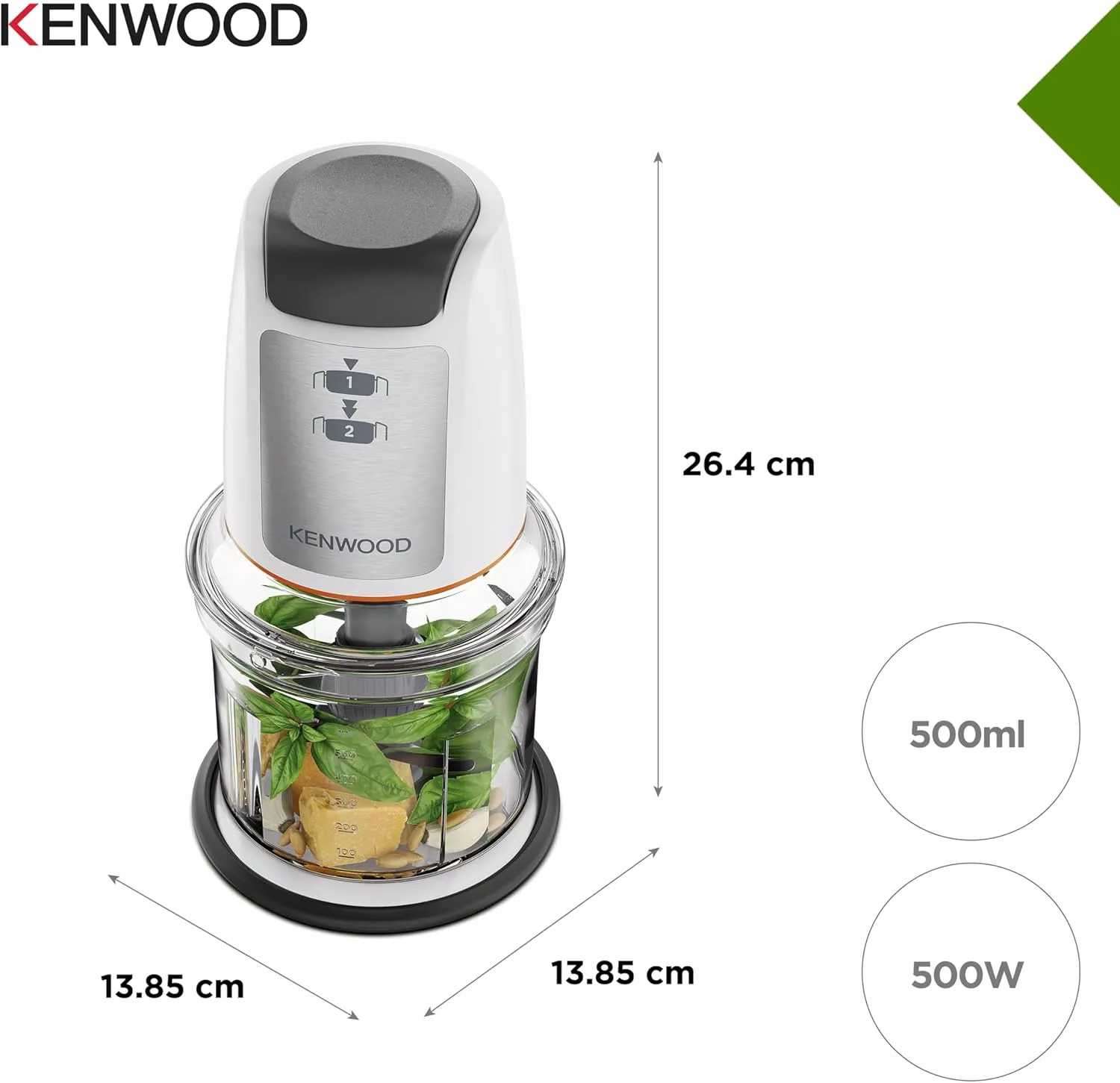 CHP61.200WH Mini Hachoir Kenwood Easy Chop 500W - 9