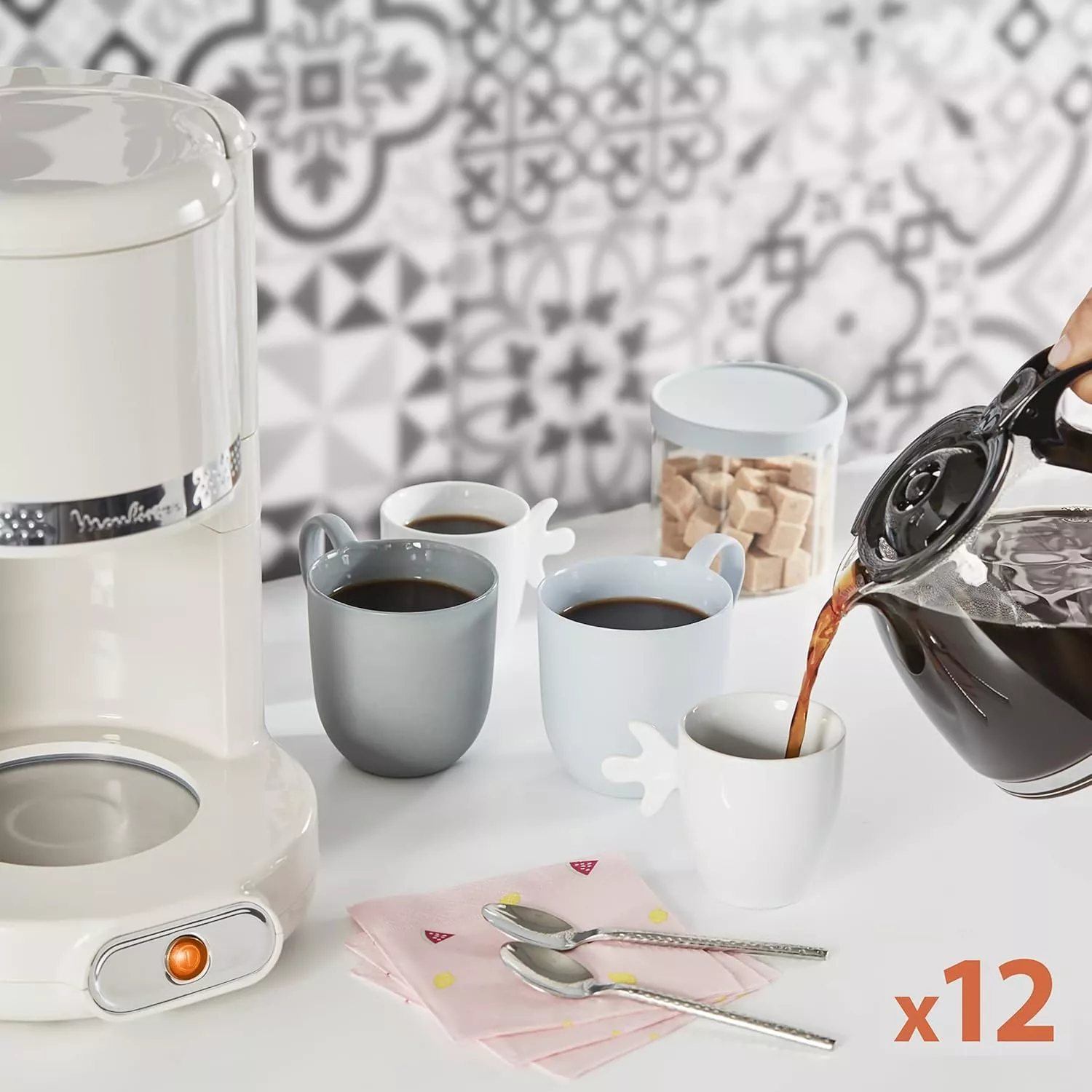 FG381A10 Cafetière Filtre Moulinex 1,25L Soleil Ivoire 15T - 4