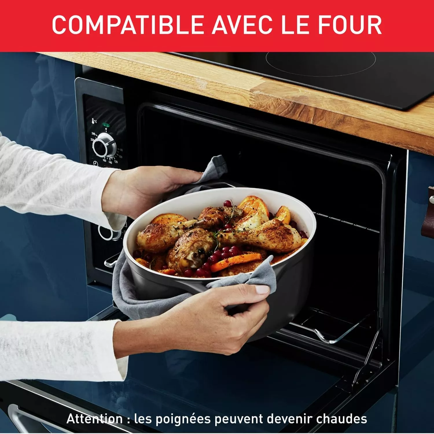 E2558904 tefal Tefal Air Cocotte / faitout Ovale 30CM Fonte - 9