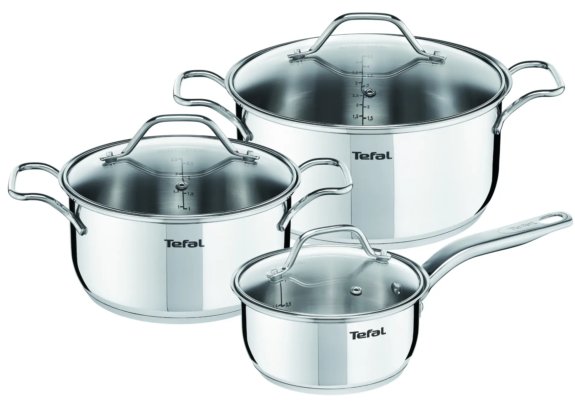 A702S685 Batterie de Cuisine Tefal Intuition Set 6 pcs Inox - 0